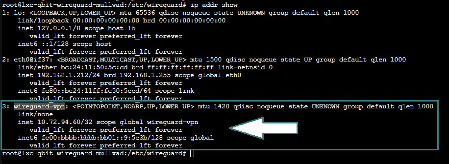 6º Configuración del tunel VPN (Mullvad)